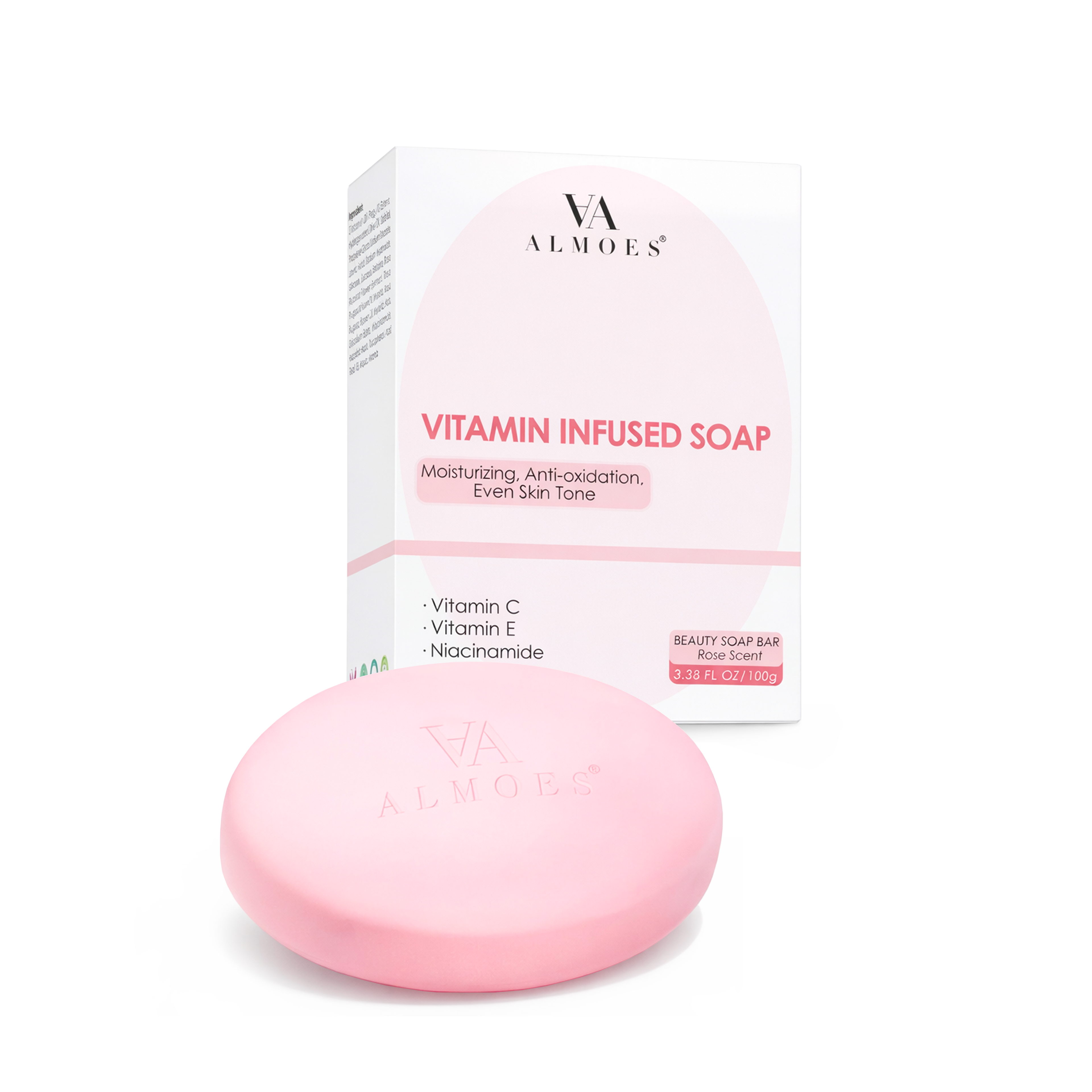 Soap - Vitamin Infused, 3.38 FL.OZ / 100g, Almoes