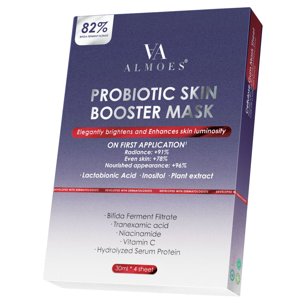Probiotics Skin Booster Mask, 30ml-4 sheet, Almoes