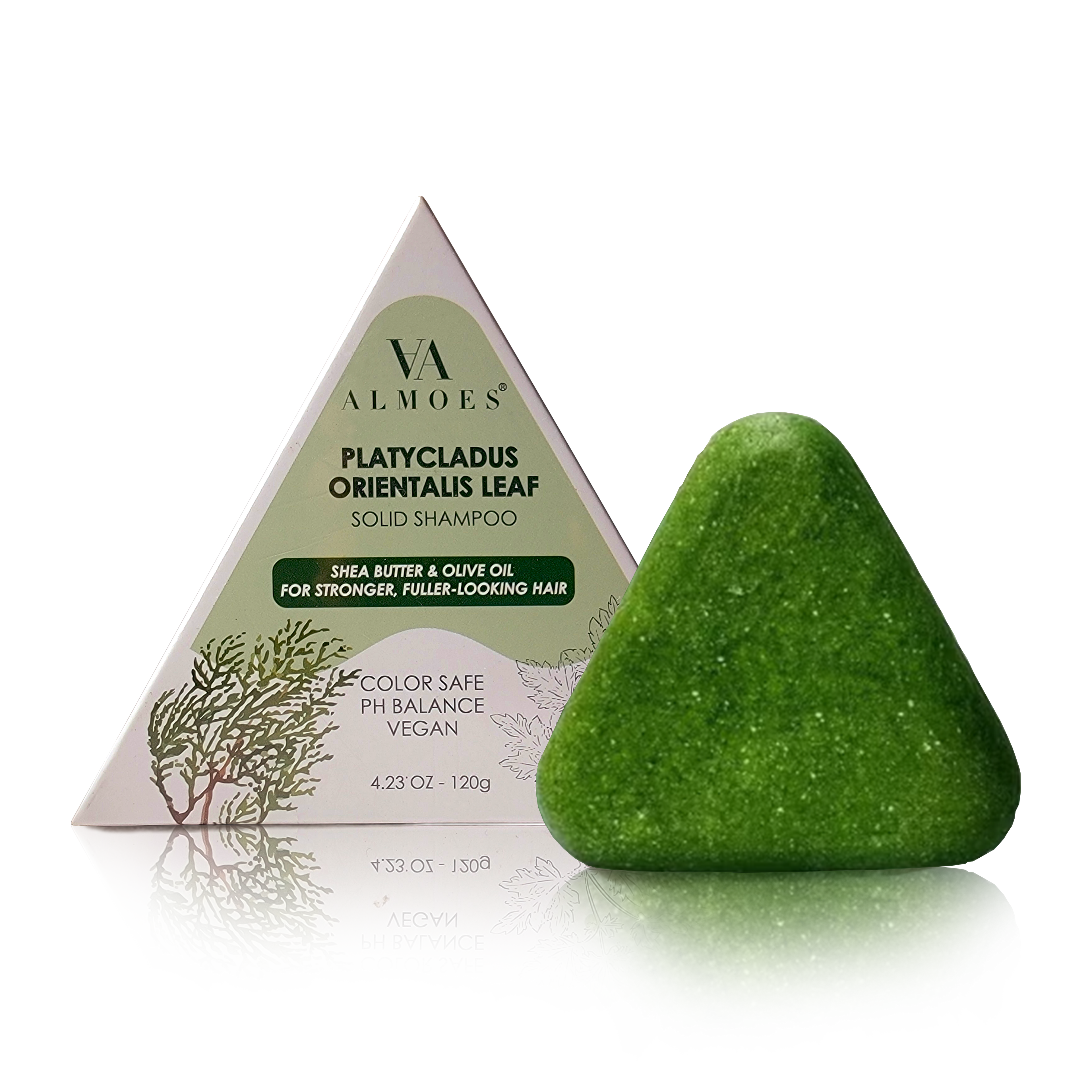 Shampoo - Platycladus Orientalis Leaf Solid, 120 g (4.23 oz), Almoes