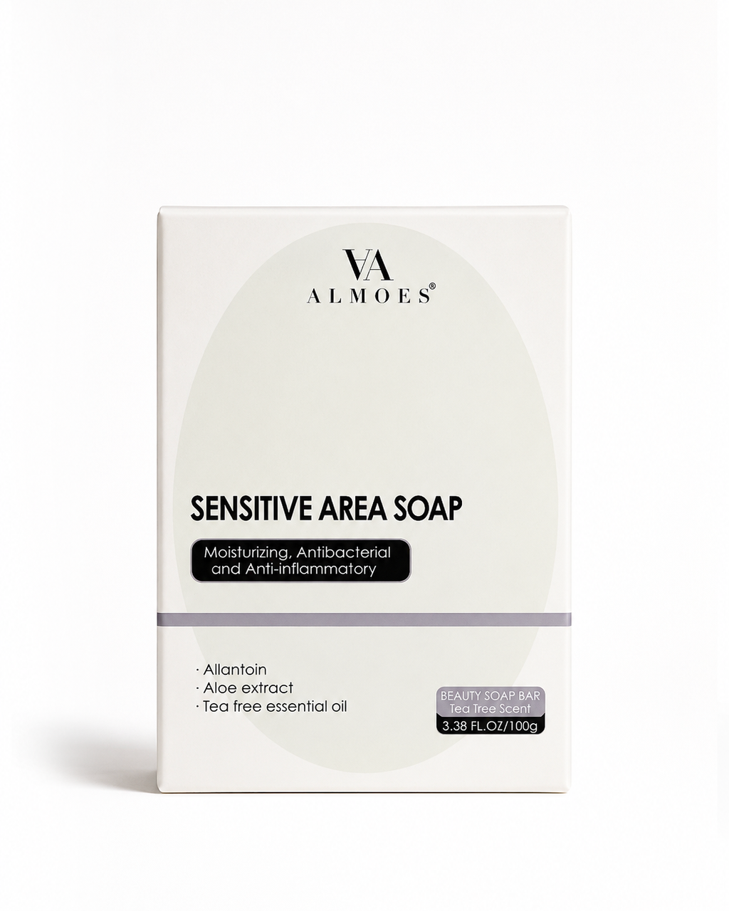 Soap - Sensitive Area, 3.38 FL.OZ / 100g, Almoes