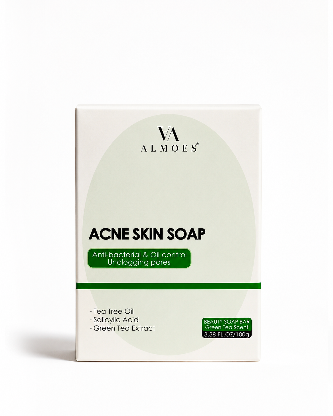 Soap - Acne Skin, 3.38 FL.OZ / 100g, Almoes