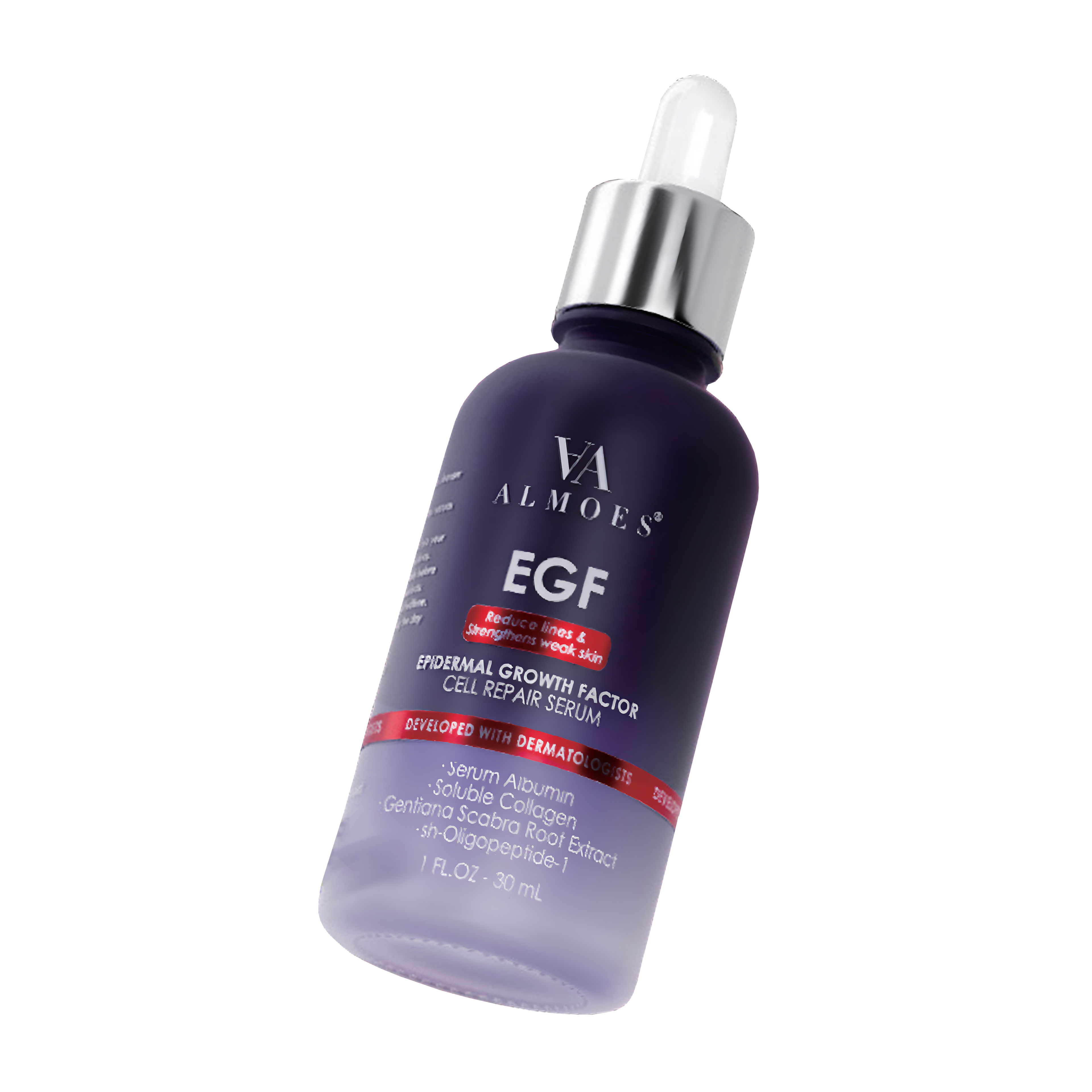 Almoes Serum, Epidermal Growth Factor EGF, Cell Repair Serum, 1 FL.OZ-30mL